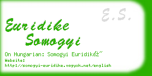 euridike somogyi business card